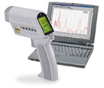 Image: Infrared thermometer MX4+TD with laptop
